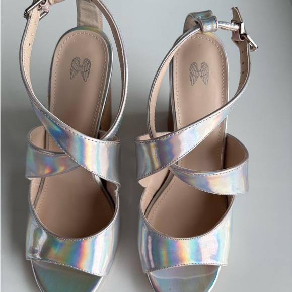 Victoria's Secret Holographic Strappy Sandals - Picture 3 of 11
